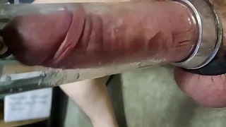Milking Machine Session.08 - Straight Unbroken Muted Tradie Visitor with Big Balls